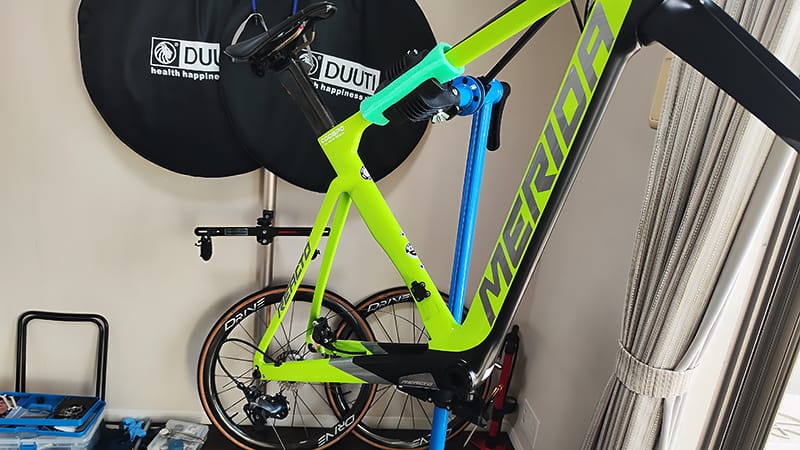 ワイヤー交換中