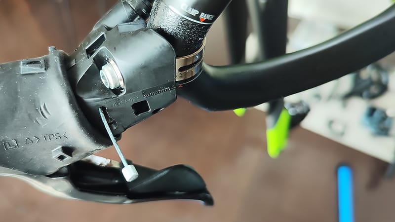 リアクト4000シフトワイヤー交換作業。stiレバー3