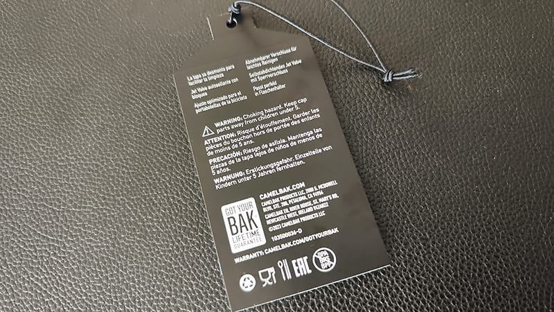 CAMELBAK（キャメルバック）PODIUMのラベル2