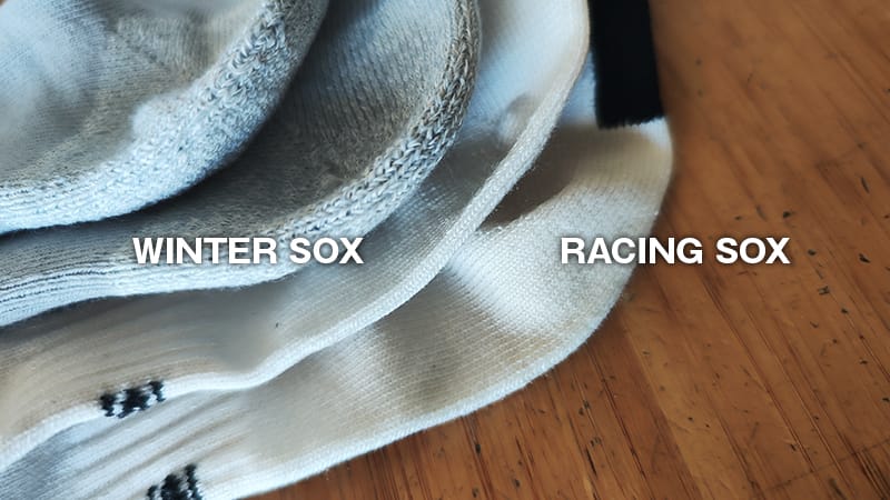 カペルミュール冬用ソックスとカペルミュールレーシングソックス比較3