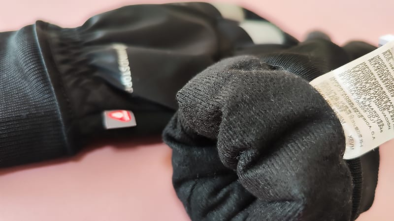 SHIMANO冬用グローブはGOREのWINDSTOPPERとPRIMALOFTの裏側