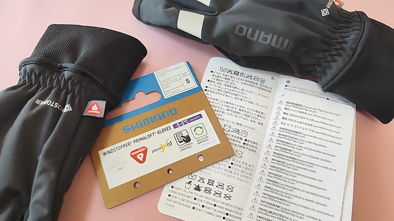 SHIMANO冬用グローブはGOREのWINDSTOPPERとPRIMALOFTで完璧2