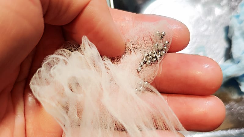 シマノ105グリスアップ時にベアリングは目の細かいネットが良い2