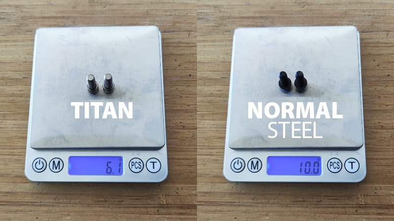 左クランクのボルトをチタンボルトにチェンジしたよ!2