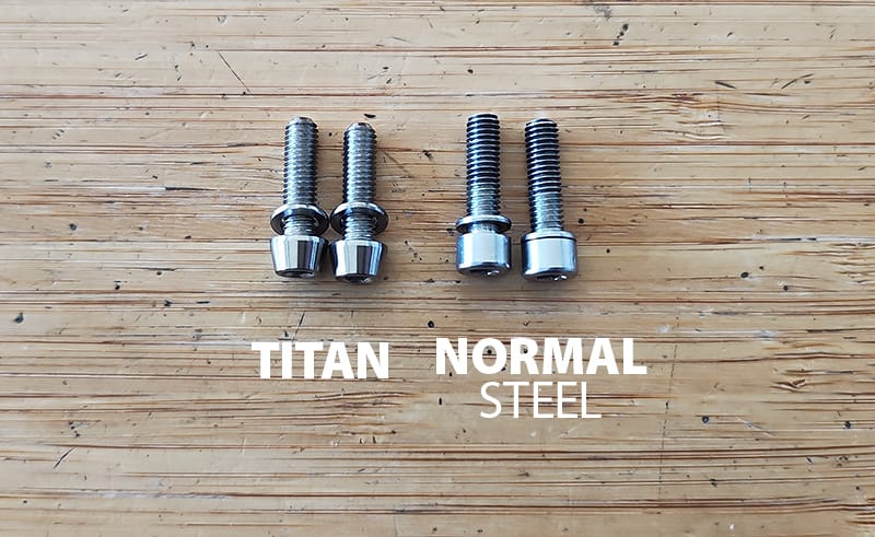 ステムのコラムボルトをチタンボルトにチェンジしたよ2