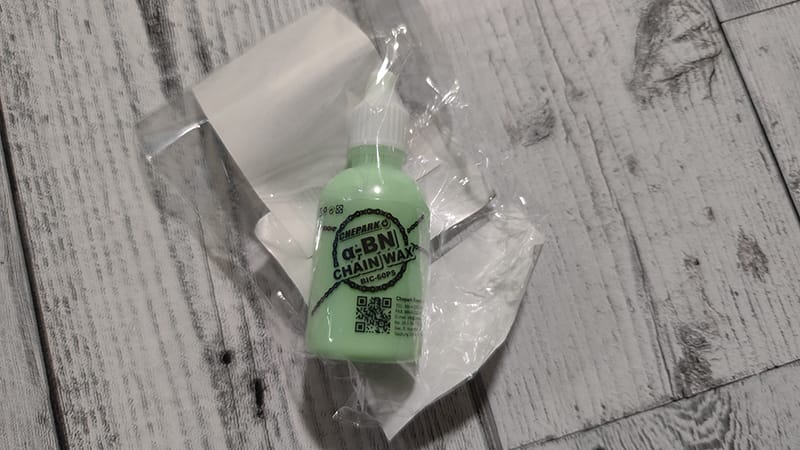チェパークのチェーンWAX塗布到着今回はお試しで30ml